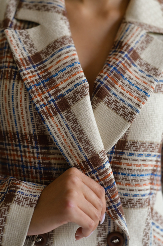 Жакет в клетку